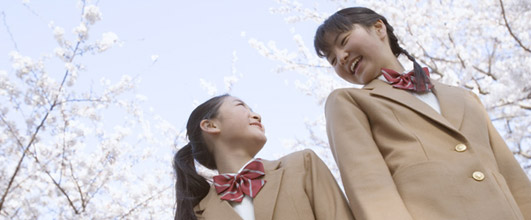 アイキャッチ画像。桜の人物素材は余るほどあるので、積極的に使ってます。