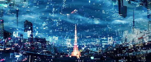 写真素材サイト「PAKUTASO」より、「東京タワーの灯(フォトモンタージュ)」。カズキヒロさんの作品。 アイキャッチ画像。